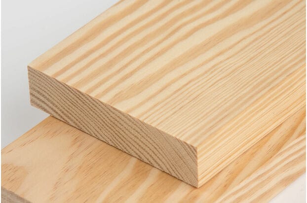 150mm x 25mm (6" x 1")  FSC Standard Whitewood Planed square edge timber