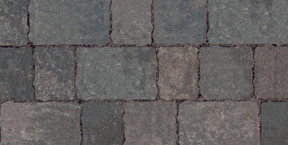 Bradstone Woburn Rumbled Infilta Permeable Block Paving in Graphite