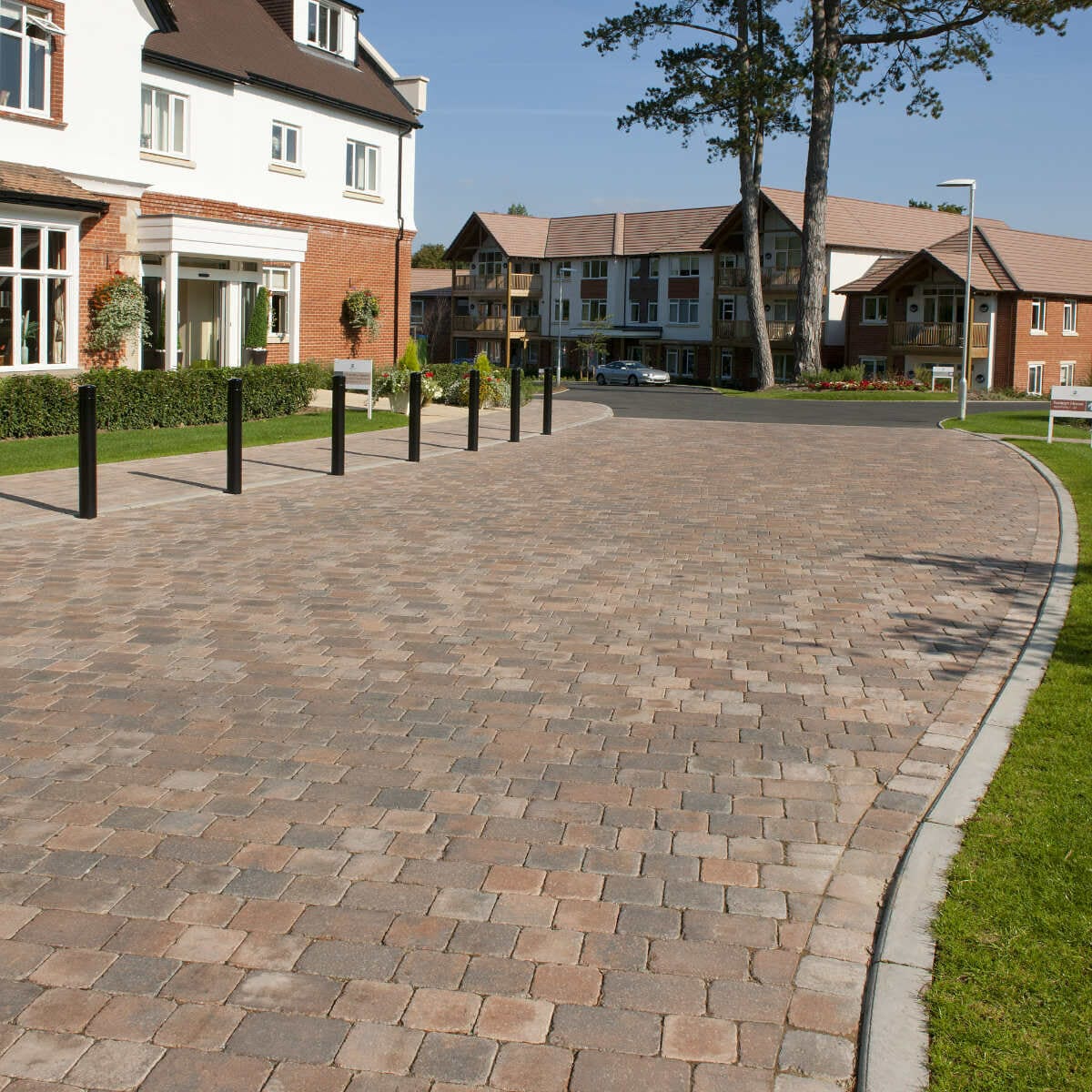 Brett Alpha Antique Block Paving - Burnt Oak