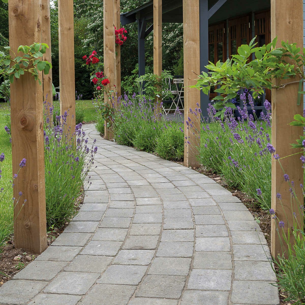 Brett Alpha Antique Block Paving - Charcoal - Image 3