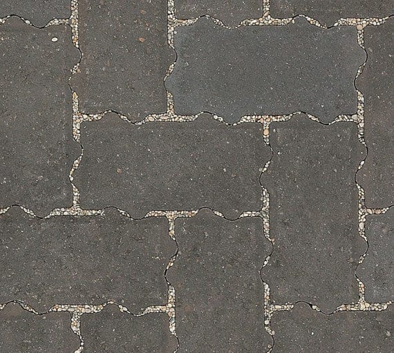 Brett Omega Flow Permeable Driveway Block Paving, 200 x 100 - Charcoal - Image 3