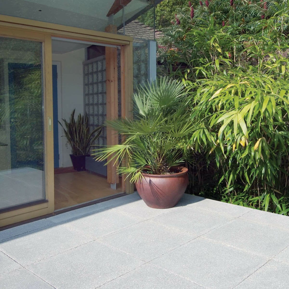 Brett Paving Concrete 'Chaucer' Charcoal textured paving slabs