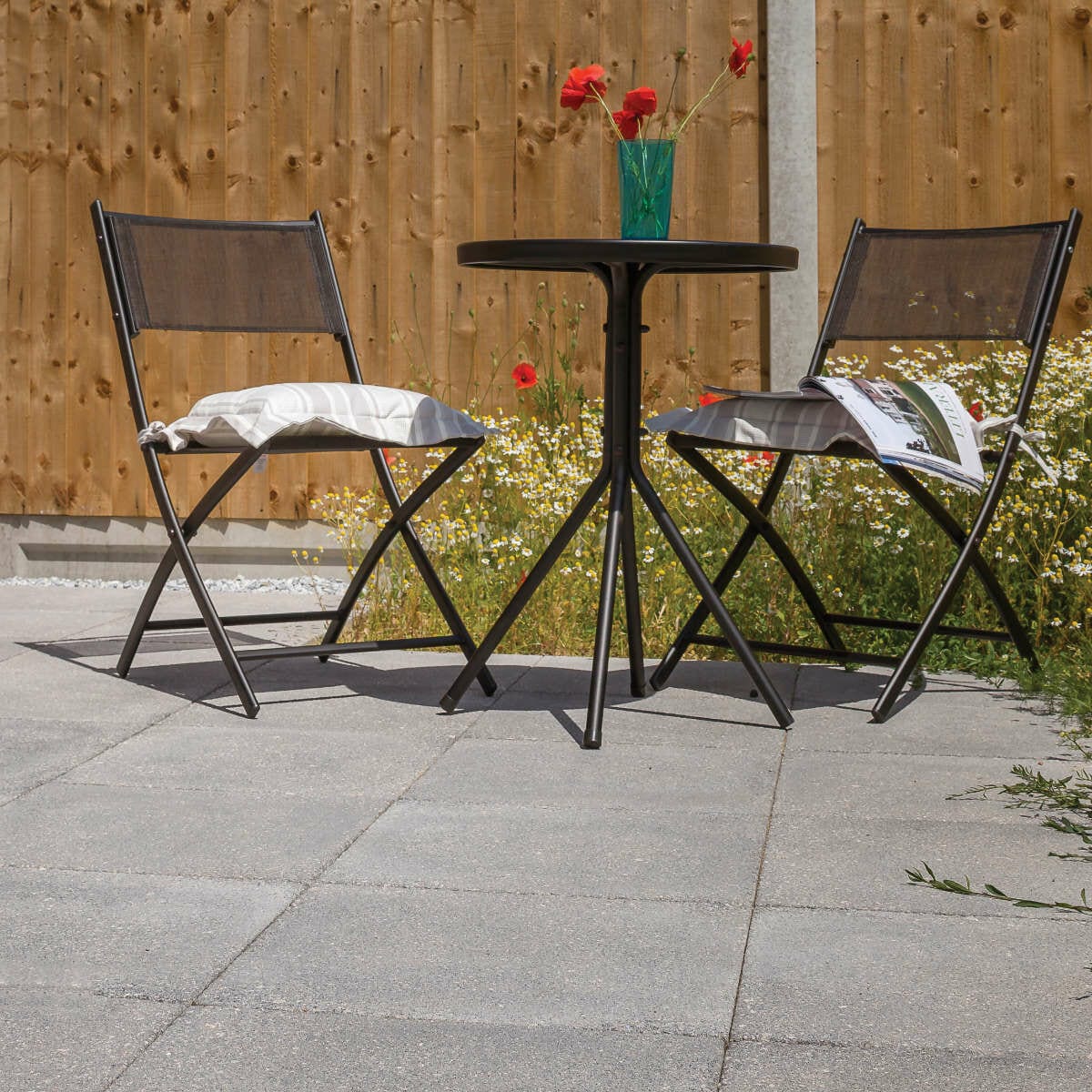 Brett Paving Concrete 'Chaucer' Charcoal textured paving slabs - Image 2
