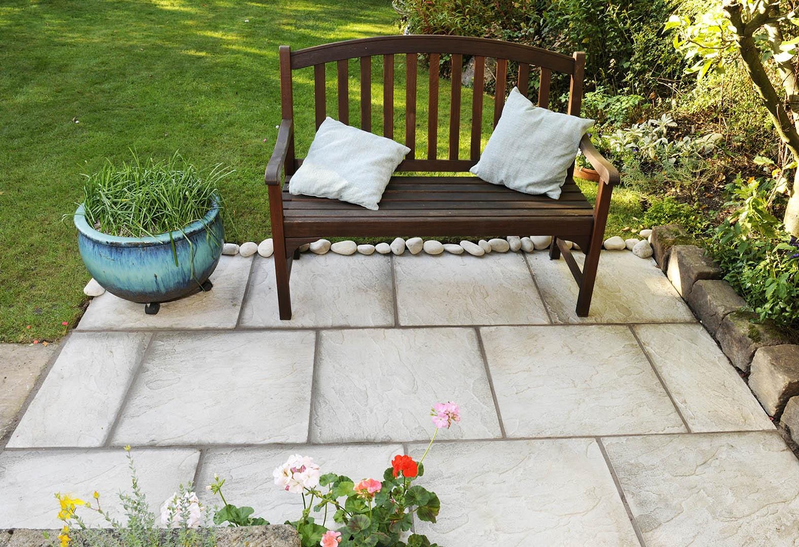 Brett Paving Concrete Stamford Riven Natural Paving slabs - Image 2