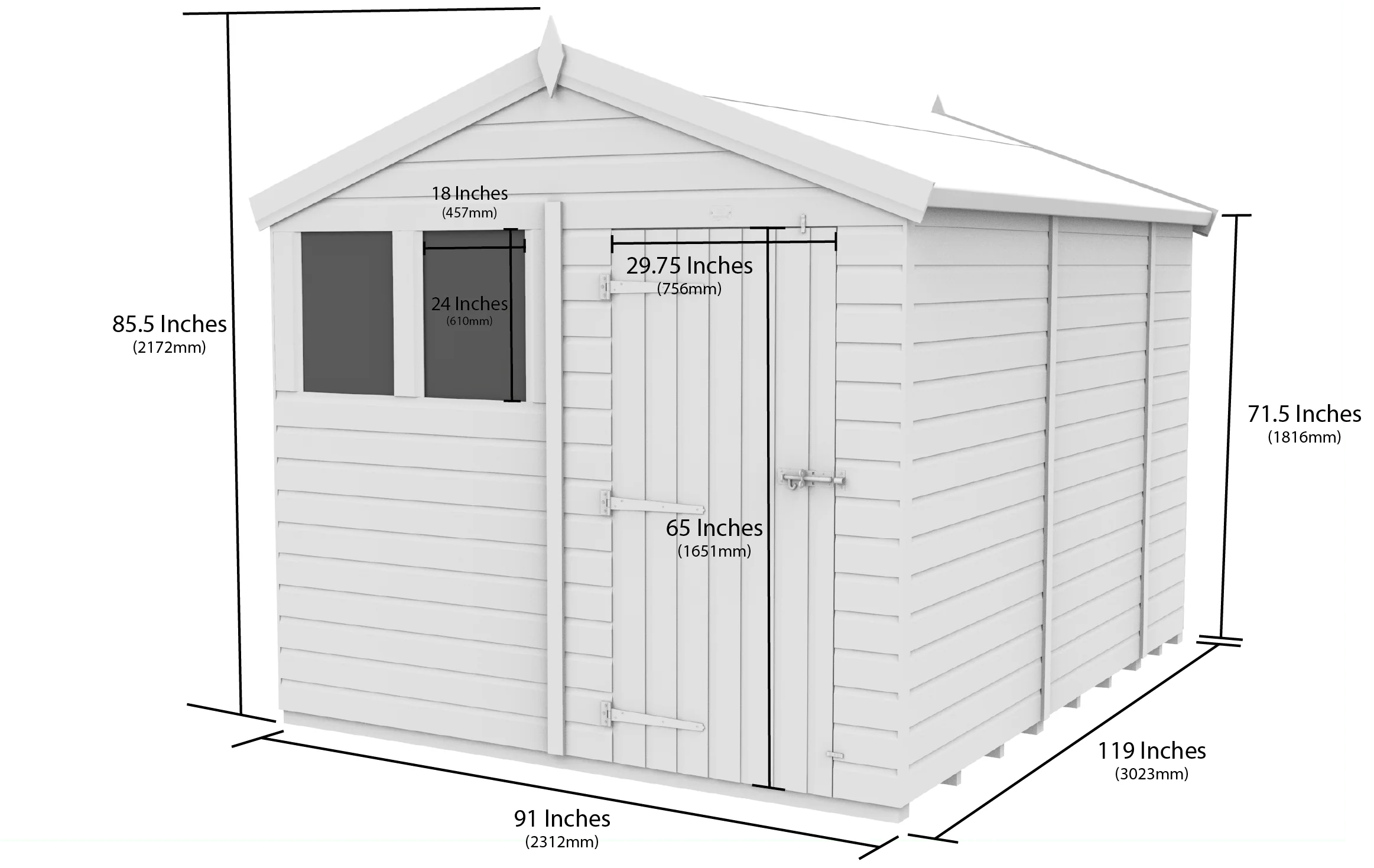 Apex Shed 8ft x 10ft - Image 5