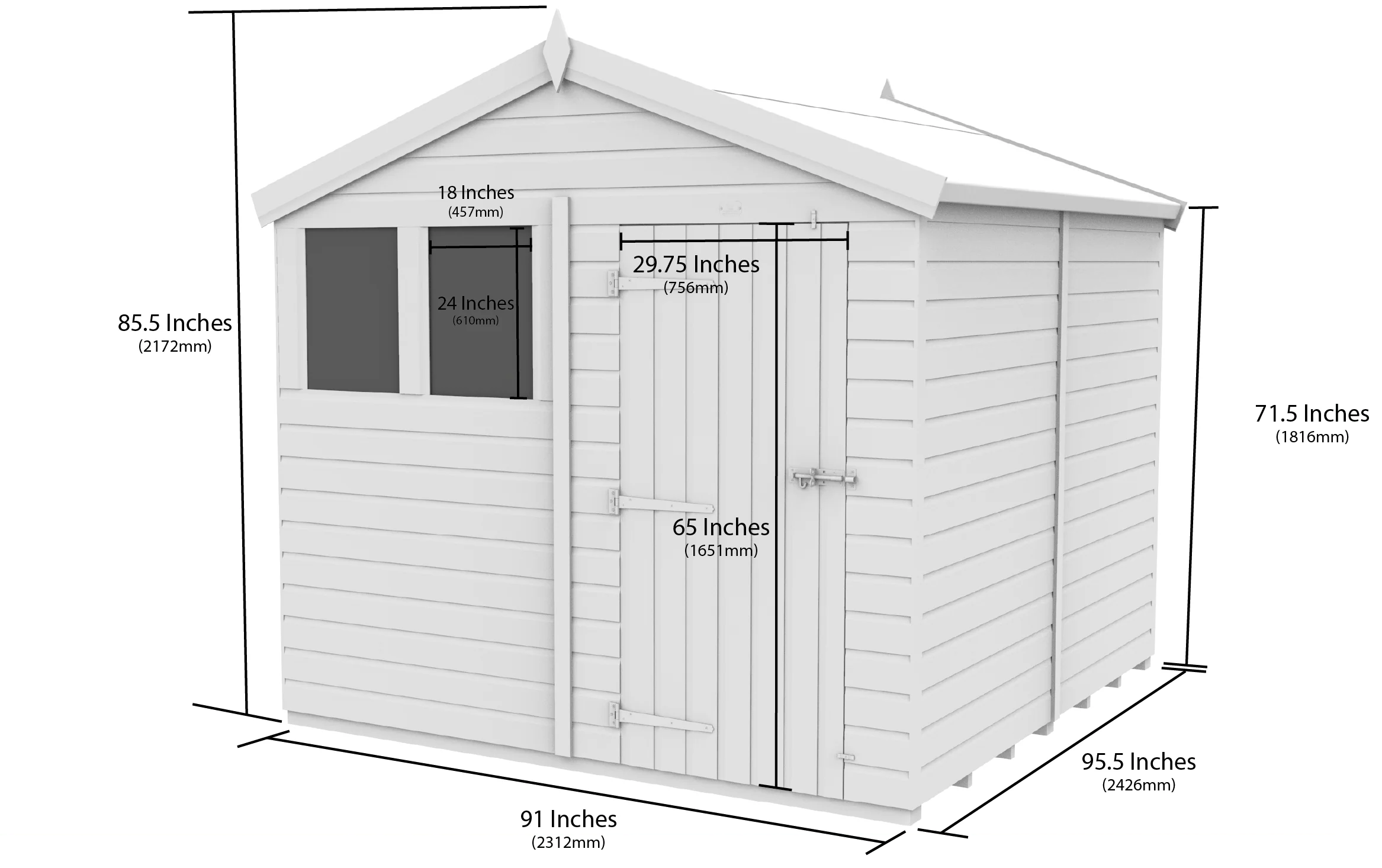 Apex Shed 8ft x 8ft - Image 5