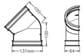 HALF ROUND GUTTERING 135 DEGREE ANGLE BLACK - Image 2