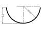 HALF ROUND GUTTERING 4 METRE LENGTHS BLACK - Image 2