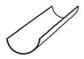 HALF ROUND GUTTERING 4 METRE LENGTHS BLACK - Image 3