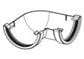 HALF ROUND GUTTERING 90 DEGREE ANGLE BLACK - Image 2