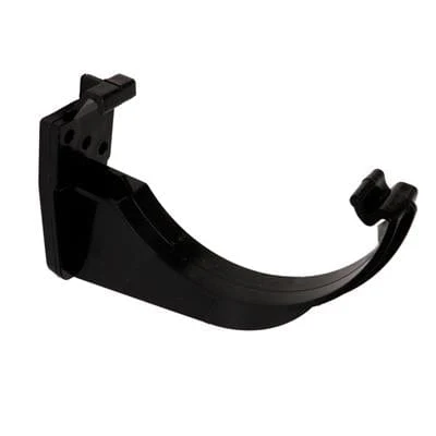 HALF ROUND GUTTERING FASCIA BRACKET BLACK