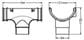 HALF ROUND GUTTERING RUNNING OUTLET BLACK - Image 2