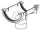 HALF ROUND GUTTERING RUNNING OUTLET BLACK - Image 3