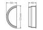 HALF ROUND GUTTERING STOP END INTERNAL BLACK - Image 2