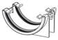 HALF ROUND GUTTERING UNION BRACKET BLACK - Image 3