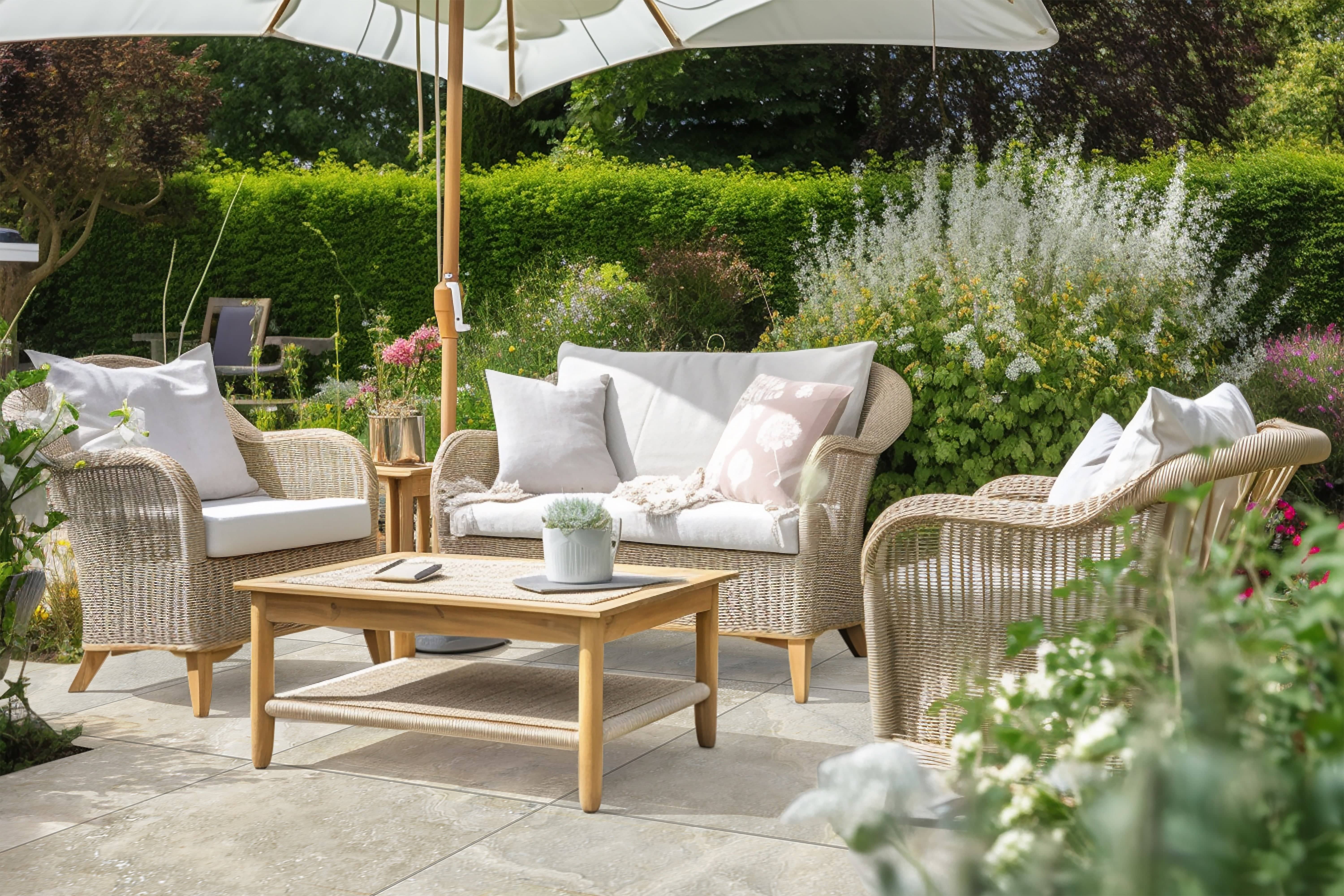 NEW Bradstone Raptura Porcelain Paving Slabs In Ivory