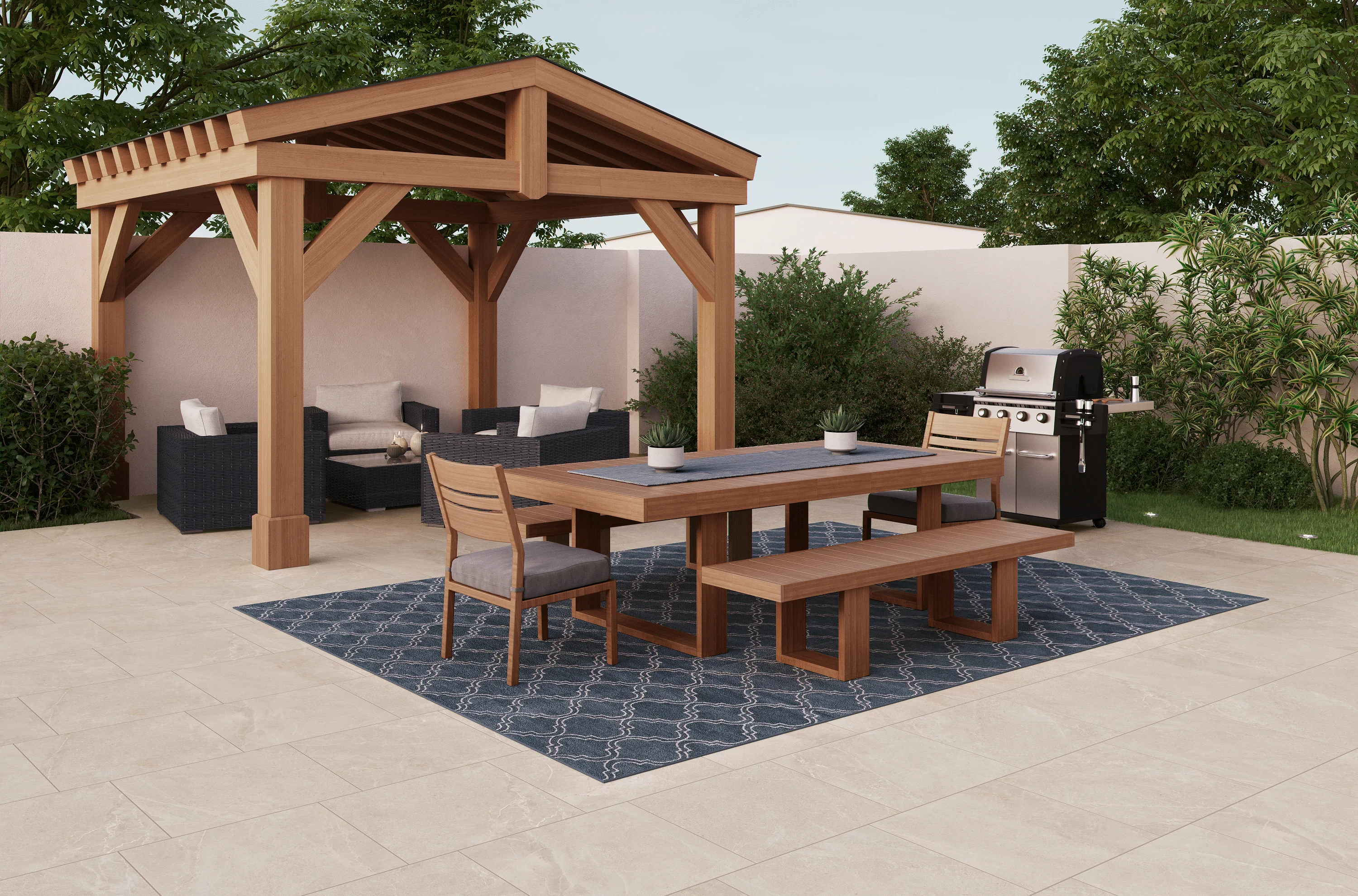 NEW Bradstone Vala Porcelain Paving Slabs In Sand - Image 2