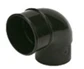 Round Downpipe Bend Black - Image 2