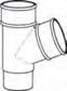 Round Downpipe Tee/Branch 112 Degree Offset Black - Image 3