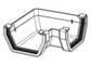 SQUARE LINE GUTTERING 90 DEGREE ANGLE BLACK - Image 3