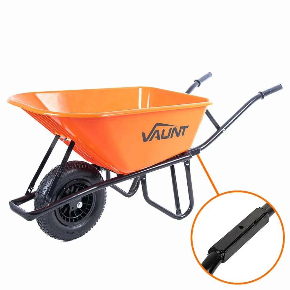 Vaunt Heavy Duty 100Ltr Plastic Tray Reinforced Wheelbarrow