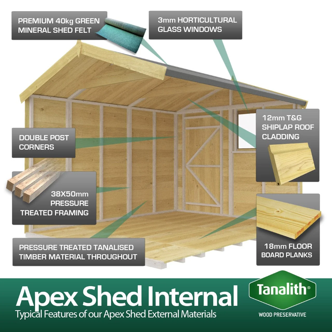 Apex Shed 4ft x 4ft - Image 11