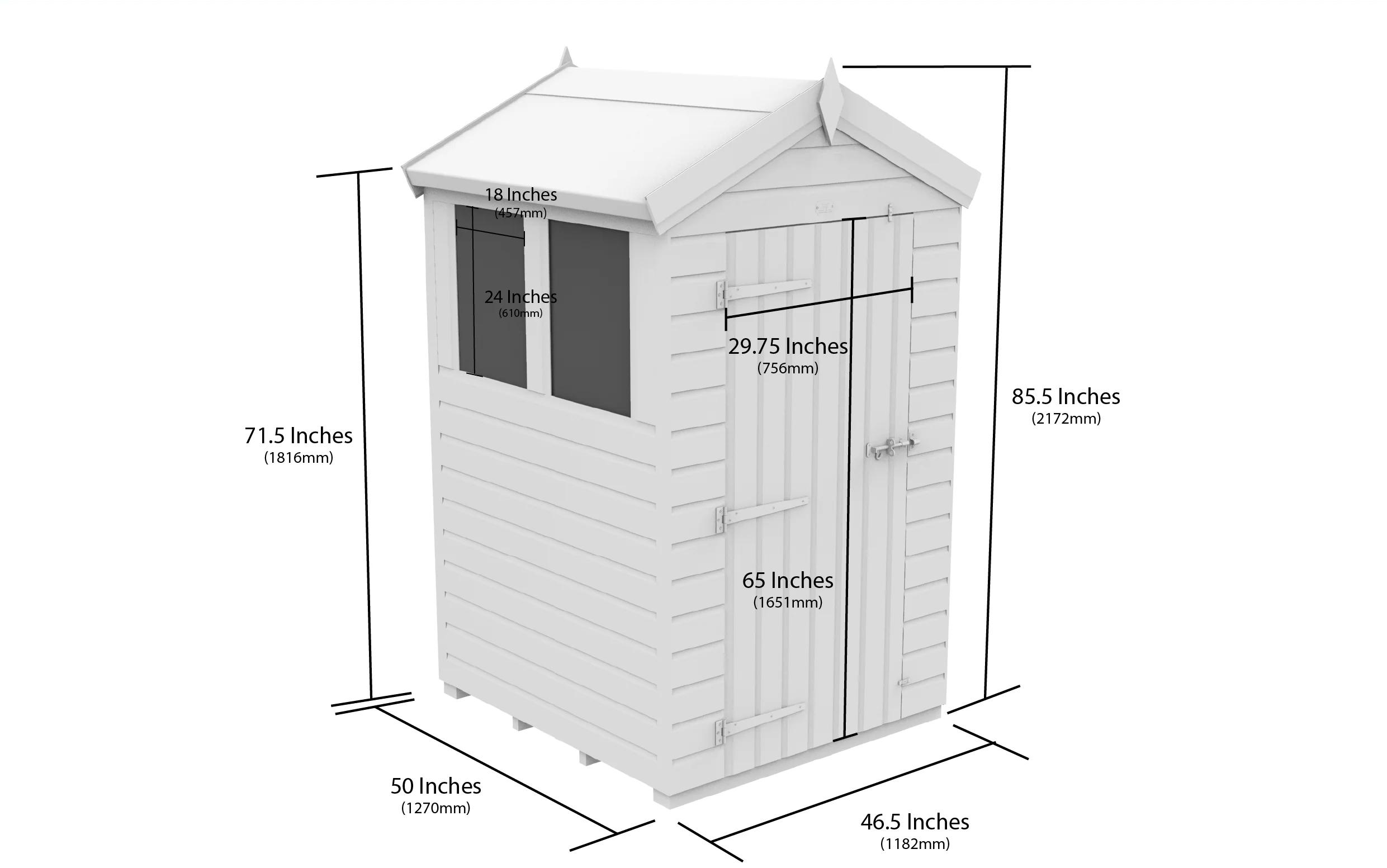 Apex Shed 4ft x 4ft - Image 5