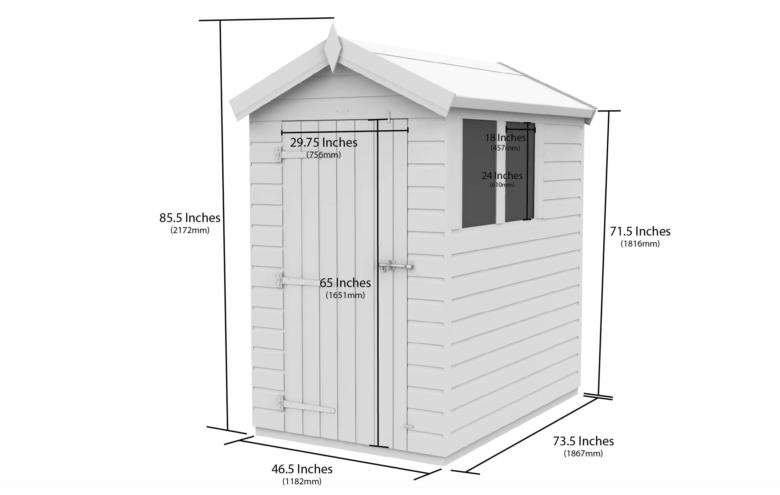 Apex Shed 4ft x 6ft - Image 5