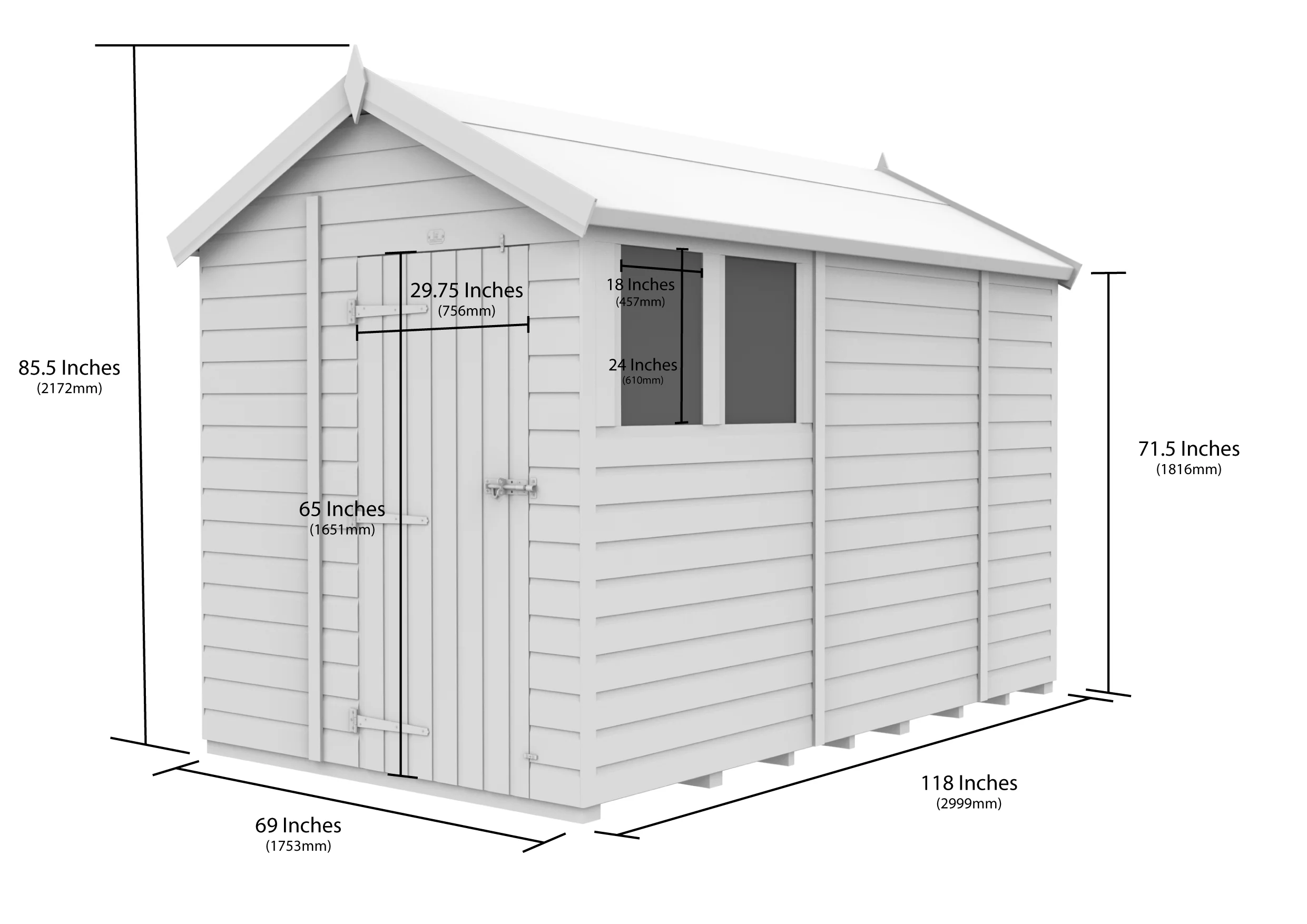 Apex Shed 6ft x 10ft - Image 5