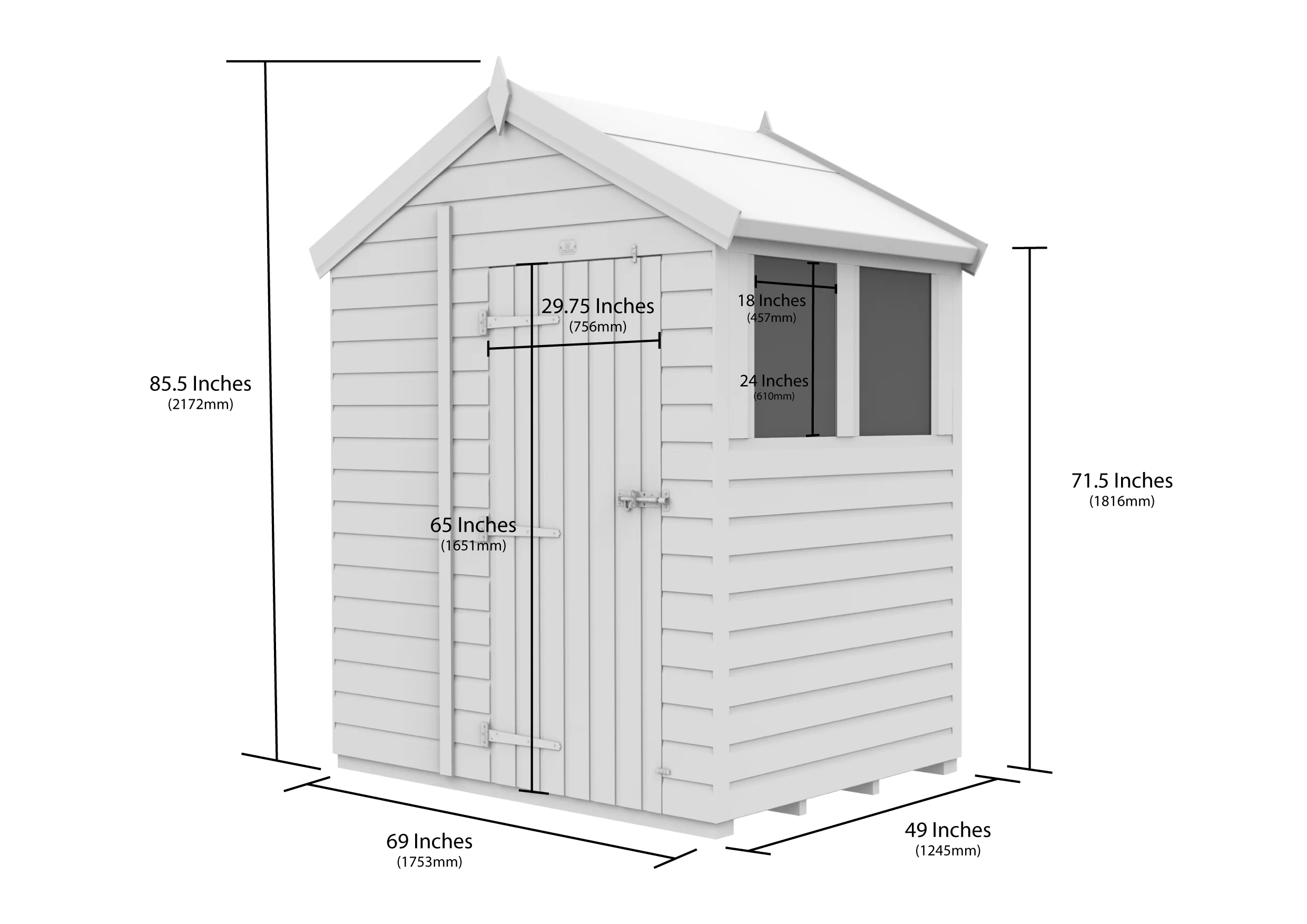 Apex Shed 6ft x 4ft - Image 5